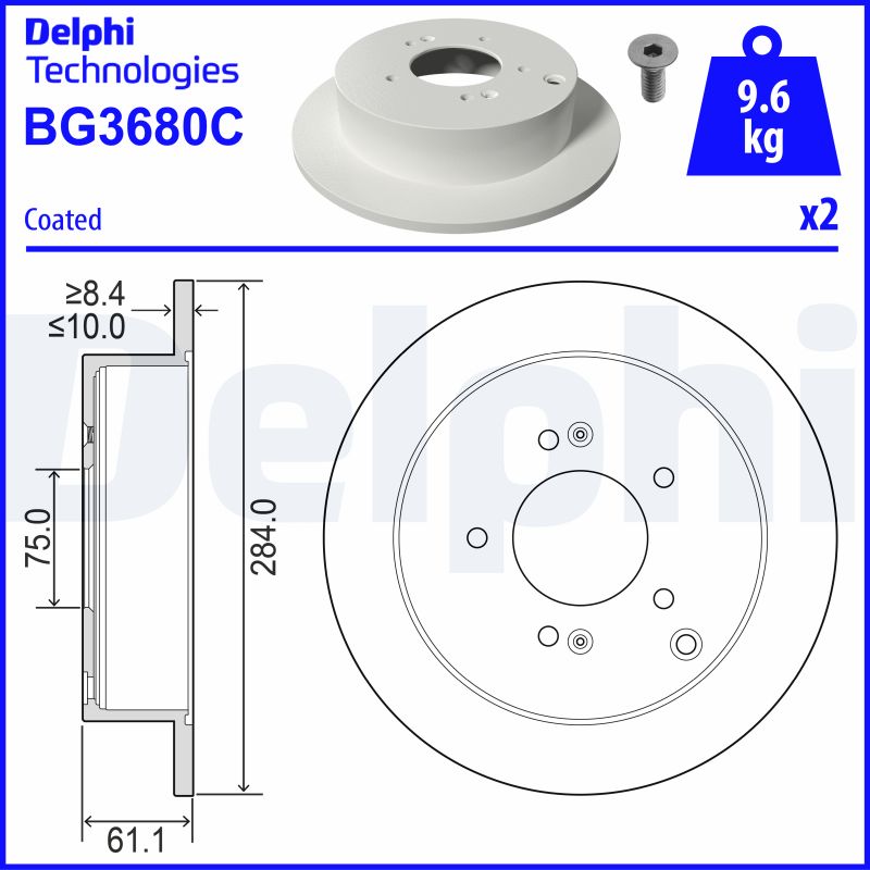 DELPHI BG3680C-18B1