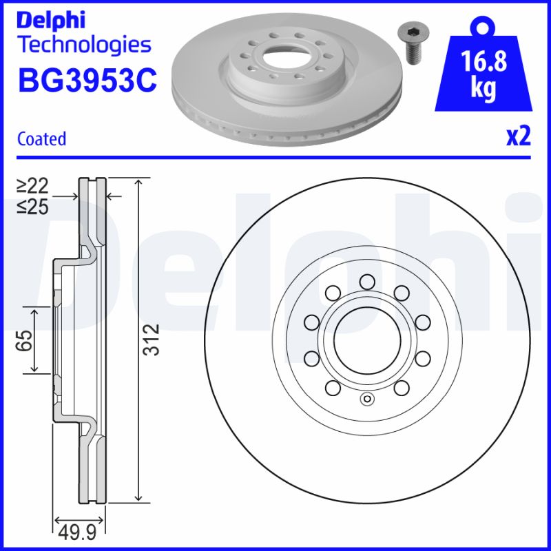DELPHI BG3953C-19B1