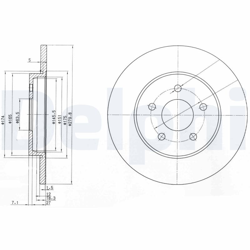 DELPHI BG3663C-18B1