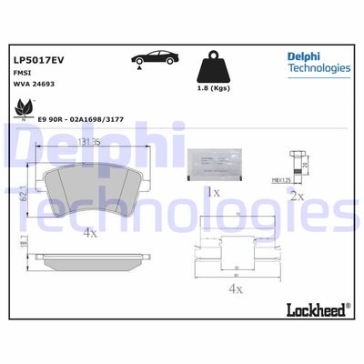 DELPHI LP5017EV DELPHI LP5017EV