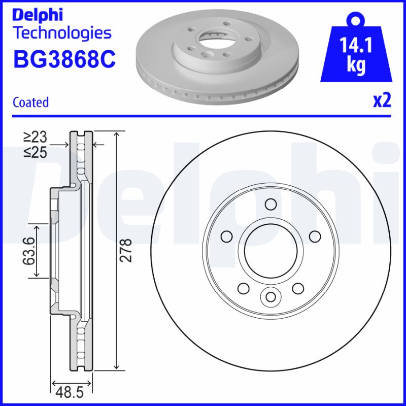 DELPHI BG3868C-18B1
