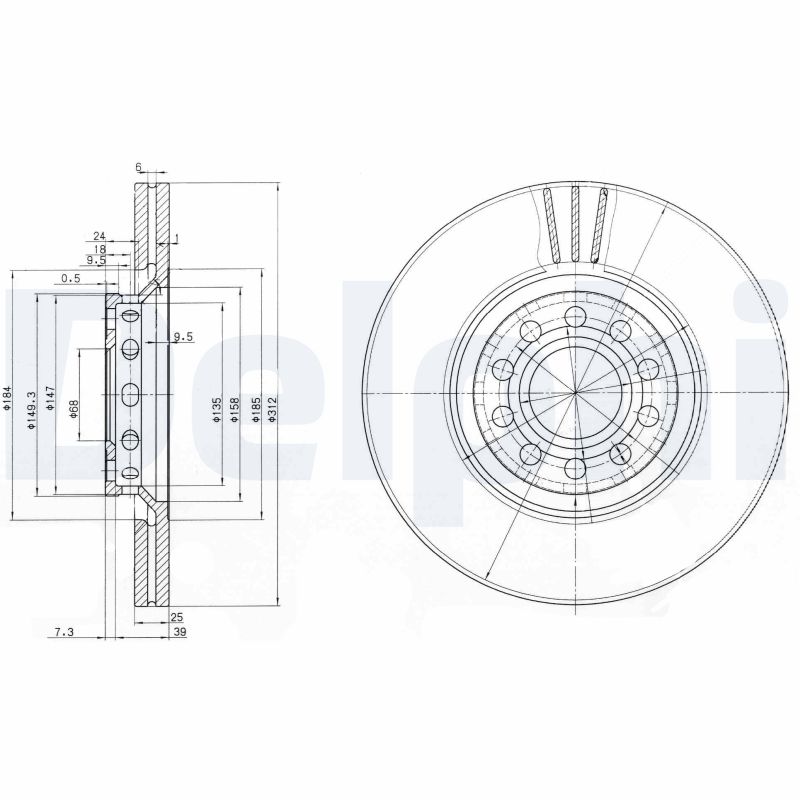 DELPHI BG3657C-18B1