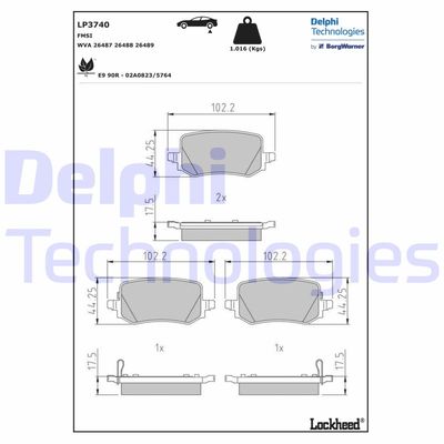 DELPHI LP3740 DELPHI LP3740