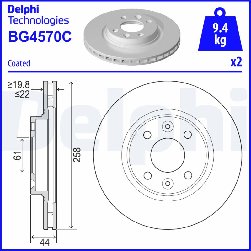 DELPHI BG4570C-18B1