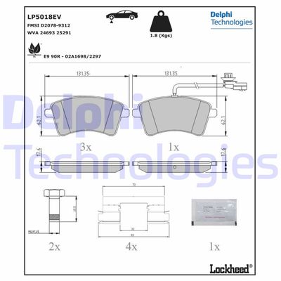 DELPHI LP5018EV