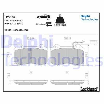 DELPHI LP3866 DELPHI LP3866