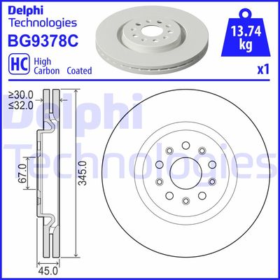 DELPHI BG9378C DELPHI BG9378C