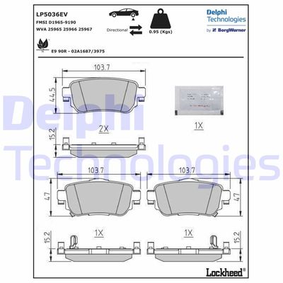 DELPHI LP5036EV